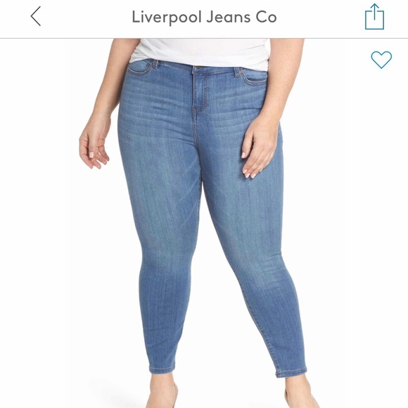 liverpool penny ankle skinny jeans
